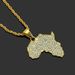 Hot selling hip-hop personalized diamond inlaid map pendant necklace_ipsvogv.com