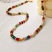 Colorful Bohemian Abacus Beads, Stone Necklaces, Handcrafted Beaded, High-end And Personalized Pearl Collarbone Chains_ipsvogv.com