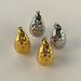 Spot Factory INS INS Retro Titanium Steel Simple Versatile Hammer Surface Water Drop Hollow Earrings_ipsvogv.com
