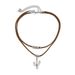 Jewelry Ethnic Style Irregular Pine Stone Cactus Necklace Metal Love Fleece Neck Chain_ipsvogv.com