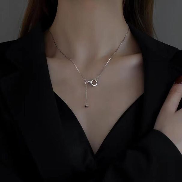 Exquisite Interlocking Tassel Necklace For Women, Light Luxury, High-end, Niche Design, Fashionable And Versatile_ipsvogv.com