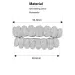 Dental Grills Exclusive Customization Moissanite Teeth Grillz Iced Out Hop Sier Decorative Braces Real Dia Bg Too Dh2Sf_ipsvogv.com