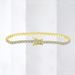 Modern Style Solid Color Sterling Silver Inlay Zircon Tennis Bracelet_ipsvogv.com
