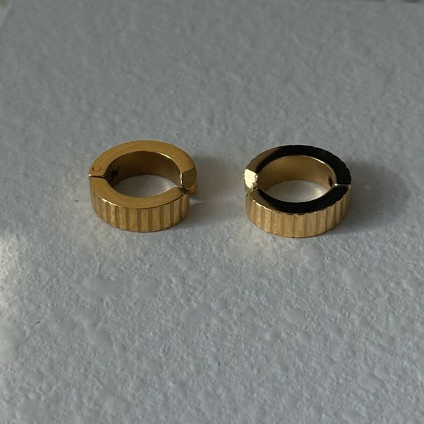 Women's Jewelry Fashionable INS Retro Titanium Steel Square Minimalist Zircon Ear Bone Clip Earrings_ipsvogv.com