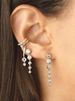 Women's Jewelry S925 Silver Needle Chain With Diamond Earrings And Earrings Creative And Versatile Simple Zircon Micro Inlaid Earring Accessories_ipsvogv.com