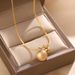 Matte Round Bead Necklace For Women, New Titanium Steel Color Not Fading, Light Luxury Niche Design, Collarbone Chain,_ipsvogv.com