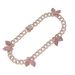 Women’s Jewelry Set Fashion Double Layer Cuban Necklace Personality Exaggerated Full Diamond Big Butterfly Necklace Thick Chain Sweater Chain Female_ipsvogv.com