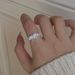 Silver Ocean Blue Star "Blue Zircon Irregular Wrinkle For Women, Light Luxury, Exquisite, Internet Celebrity, High_ipsvogv.com