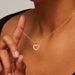 14K Gold Heart Shaped Pearl Cute Necklace Female Exquisite Love Pendant Female_ipsvogv.com