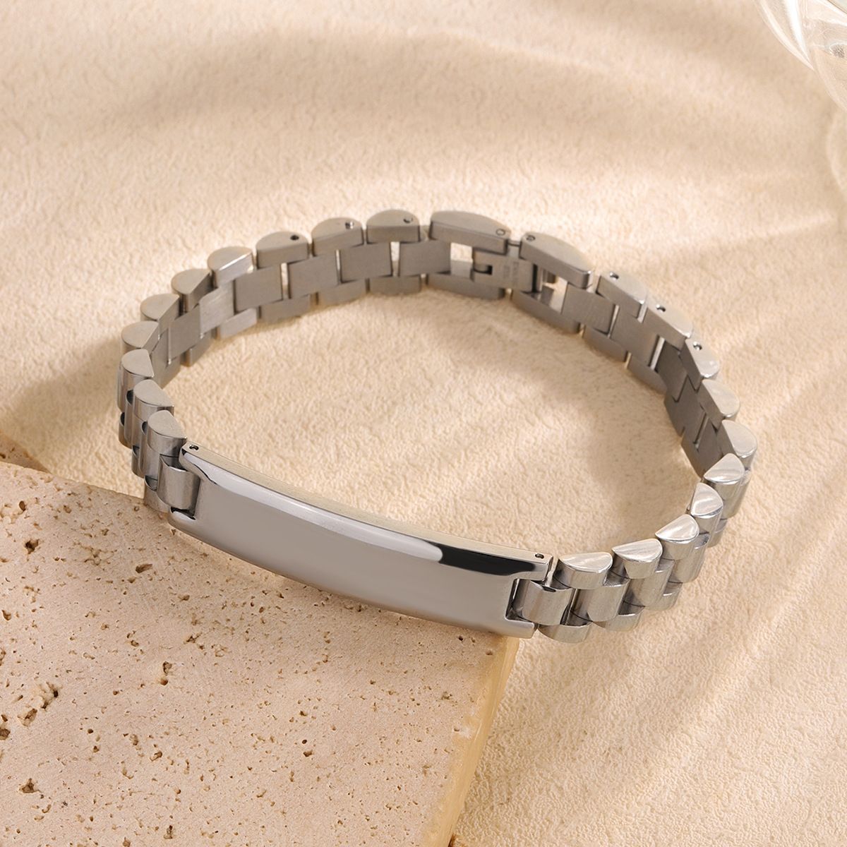 Stainless Steel Gold 10mm Watch Strap Bracelet For Men And Women New Fashion Versatile Non-Fading Wristband Jewelry_ipsvogv.com