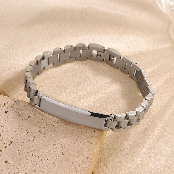 Stainless Steel Gold 10mm Watch Strap Bracelet For Men And Women New Fashion Versatile Non-Fading Wristband Jewelry_ipsvogv.com