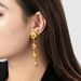 Gold-Plated Copper Water Drop Tassel Slimming For Women Autumn Winter Simple Minimalist Style Niche Design Elegant Stud_ipsvogv.com