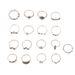 Bohemian Style New Silver Over 100 Full Diamond 17 Set Rings_ipsvogv.com