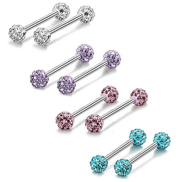 5mm Dia Ball Tongue Women's Ring Nipple Nail Piercing Jewelry_ipsvogv.com