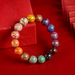 Seven Lane Lacquer Bead Bracelet for Women, Solid Color Multi Treasure Bracelet, 12mm Handmade, Intangible Cultural_ipsvogv.com