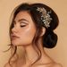 Elegant Rhinestone Hair Comb For Bridal & Special Occasions - Handcrafted Floral Design With Alloy Base, Perfect For Weddings, Parties & Events_ipsvogv.com