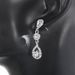 New Jewelry High Gloss Rhinestone Necklace Water Drop Set British Princess Style Pendant For Women_ipsvogv.com