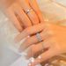 New lace square bag, stone ring, women's silver gold-plated, non fading high-end proposal engagement Mosang diamond ring_ipsvogv.com