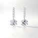 S Pure Silver New Mosang Stone Women's Tassel Six Claw as a Gift for Girlfriend's Temperament Minimalist Earrings_ipsvogv.com