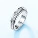 Lovers Couple Ring S925 Sterling Silver Inlaid With Moissanite Simple Ring Light Luxury Fashion All Match_ipsvogv.com