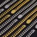 Men's Jewelry Hip Hop Single Sided Spring Buckle Stainless Steel Encryption Round Grinding Chain Cuban Chain Titanium Steel Jewelry Necklace Bracelet_ipsvogv.com