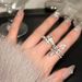 【 25000 People Collection 】 Light Luxury And High-end Feeling, Full Diamond Zircon Open Ring, Female Student, Heavy_ipsvogv.com