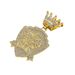 Fashion Trend New Product Water Diamond Crown Shield Pendant Hip Hop Royal Noble Jewelry Necklace_ipsvogv.com