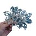 Women's Jewelry Floral Crystal Hair Comb With Leaf Design - Elegant Bridal Hair Accessory For Weddings, Parties, And Special Occasions_ipsvogv.com