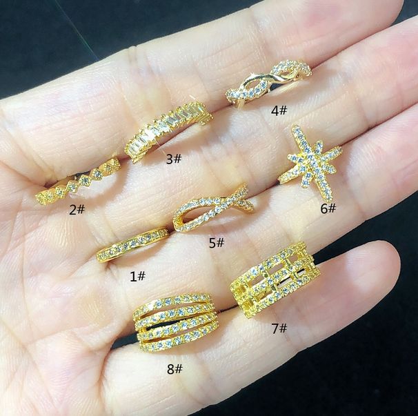 Unisex Full diamond pain free non piercing ear clips hot selling earrings_ipsvogv.com