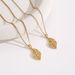 Korean version of niche design: Golden branches, jade leaves, golden leaves, titanium steel necklace, fashionable and_ipsvogv.com