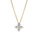 S925 Sterling Silver Necklace Female Lucky Clover Plated 14K Gold Super Flash Four Leaf Clover Advanced Pendant Necklace_ipsvogv.com