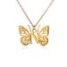 new stainless steel butterfly wings letter pendant female 26 letter necklace hollow butterfly necklace_ipsvogv.com