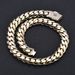 Men's Jewelry Micro Inlaid Zircon Cuban Chain Men's Necklace High End Jewelry Personality Trend Accessories_ipsvogv.com