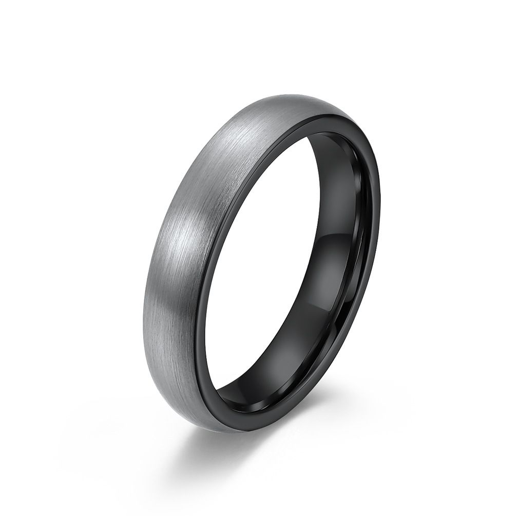 Men's Jewelry 4 6 8 Mm Curved Sand Surface Tungsten Steel Ring Simple Wedding Proposal Tungsten Gold Couple Ring Hand Jewelry_ipsvogv.com
