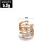 Hot Selling Handmade Jewelry With Exaggerated Personality, Gold Dot Diamond Cross Layered Large Ring_ipsvogv.com