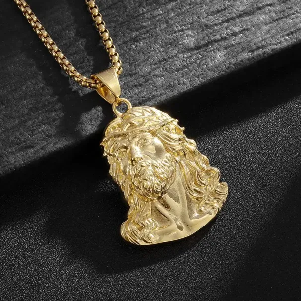 Hip Hop Reture YS Person 316L Stainless Steel Pendant Necklace Real Plated Gold Sier Jewelry_ipsvogv.com