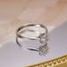 Silver Zircon Classic Six Claw For Women, Small Luxury, Live Personalized Platinum And Diamond Ring_ipsvogv.com