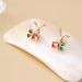 Brass Real Gold Electroplating Hot Selling Cute Rabbit Inlaid Zircon Niche Light Luxury Super Flash Female Earrings_ipsvogv.com