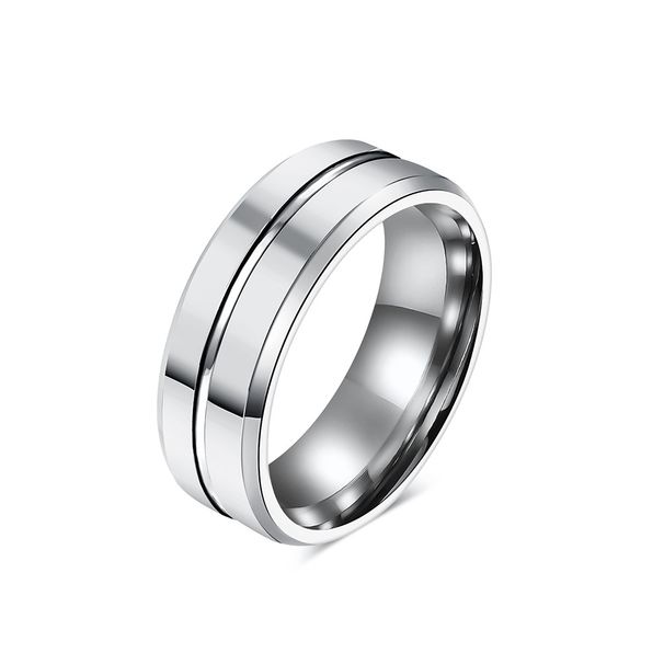 Simple mirror 8mm tungsten steel ring for men light luxury cold high end tungsten gold non fading jewelry Tungsten_ipsvogv.com