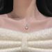 Pure Silver Bow, White Jade Marrow Necklace For Women, Delicate, Sweet, High-end, Niche Collarbone Chain, Birthday Gift_ipsvogv.com