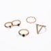 New Fashionable And Minimalist V-shaped Diamond Set Personalized Black Ring For Women_ipsvogv.com