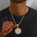 Instagram hip-hop men's necklace, niche snowflake full diamond design, Cuban personality versatile internet celebrity_ipsvogv.com