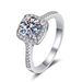 Pure Silver Square Bag, Moissanite Ring, Women's Niche, High-end, Light Luxury Jewelry, Jewelry_ipsvogv.com