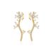 Unisex Colored Zircon Earrings Versatile Ice Flower Earrings Niche Full Zircon Earrings_ipsvogv.com