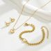 Sweet And Fresh Korean Style Bracelet Necklace Earrings Set Mother Of Pearl Wheat Ear Design Bracelet Niche Love Chain_ipsvogv.com