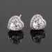 Earrings Crystal Zircon Earrings Simple Earrings 925 Silver Needle Love Shaped_ipsvogv.com