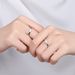 Live Broadcast Of Zircon Korean Style Couple Diamond Proposal Valentine's Day Gift Ring_ipsvogv.com