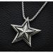 Street Dance Hairstylist DJ Singer Rap Hip-hop Punk Pentagram Pendant Titanium Steel Men's And Women's Necklace Sweater_ipsvogv.com