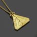 FOREVER BEST FRIENDS Triangular Half Split Fashion Men's and Women's Long Pendant Necklace_ipsvogv.com