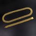 Men’s Jewelry Set Fashion 14mm Diamond Shaped Glossy Flip Cuban Necklace Bracelet ThickHip Hop Trend_ipsvogv.com